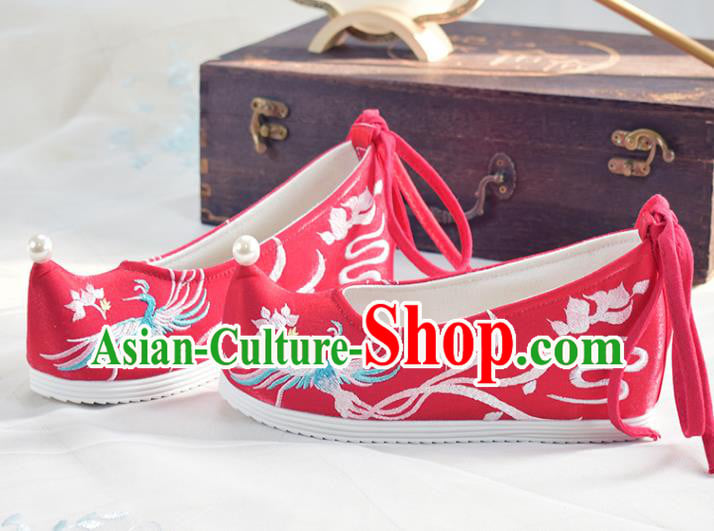 China Traditional Wedding Shoes Red Cloth Shoes National Women Embroidered Shoes China Traditional Wedding Shoes Red Cloth Shoes National Women Embroidered Shoes