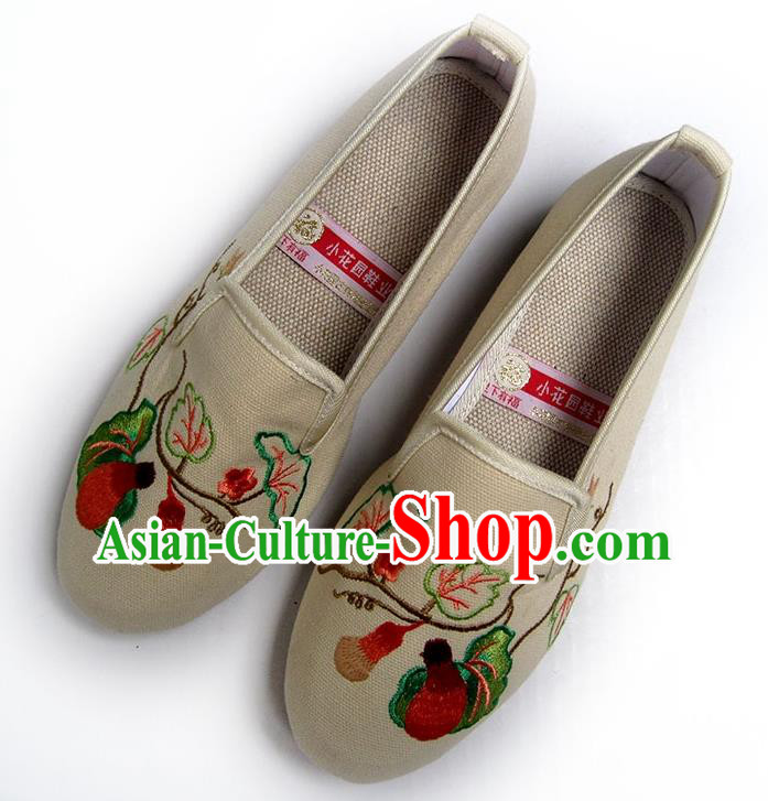 China Women Shoes Traditional Shoes National Beige Flax Shoes China Women Shoes Traditional Shoes National Beige Flax Shoes