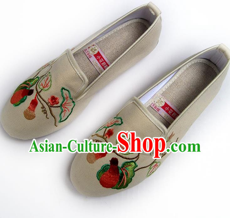 China Women Shoes Traditional Shoes National Beige Flax Shoes China Women Shoes Traditional Shoes National Beige Flax Shoes