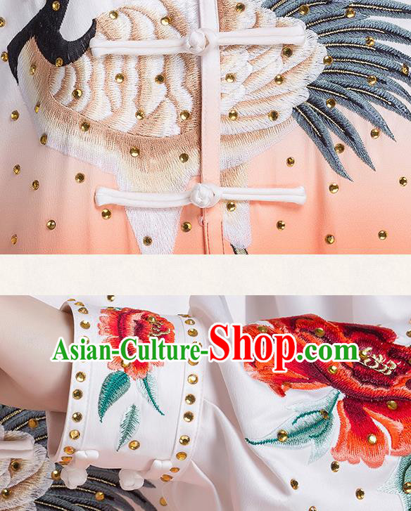 China Woman Kung Fu Tai Chi Clothing Traditional Martial Arts Embroidered Peony Uniforms China Woman Kung Fu Tai Chi Clothing Traditional Martial Arts Embroidered Peony Uniforms
