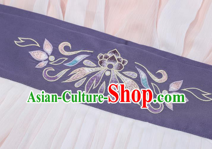 China Ancient Tang Dynasty Court Woman Hanfu Clothing Traditional Embroidered Garment Complete Set China Ancient Tang Dynasty Court Woman Hanfu Clothing Traditional Embroidered Garment Complete Set