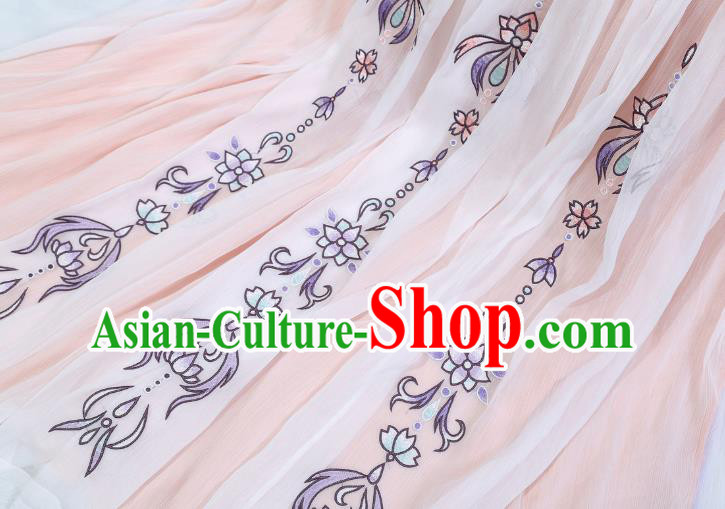 China Ancient Tang Dynasty Court Woman Hanfu Clothing Traditional Embroidered Garment Complete Set China Ancient Tang Dynasty Court Woman Hanfu Clothing Traditional Embroidered Garment Complete Set