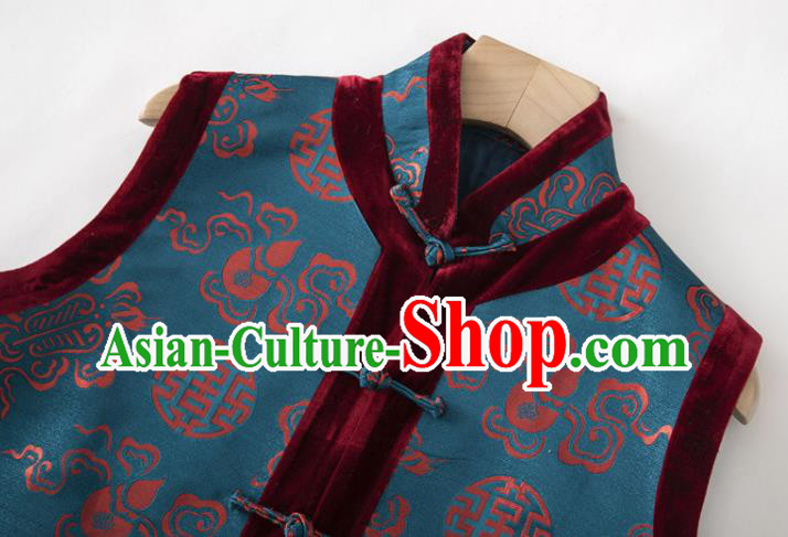 Chinese Tang Suit Waistcoat National New Year Vest Upper Outer Garment Chinese Tang Suit Waistcoat National New Year Vest Upper Outer Garment