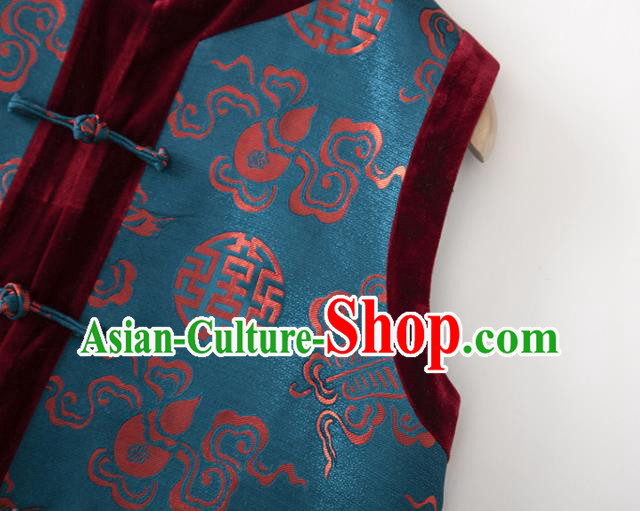 Chinese Tang Suit Waistcoat National New Year Vest Upper Outer Garment Chinese Tang Suit Waistcoat National New Year Vest Upper Outer Garment