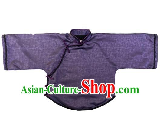 China Classical Deep Purple Cheongsam Shirt Tang Suit Upper Outer Garment China Classical Deep Purple Cheongsam Shirt Tang Suit Upper Outer Garment