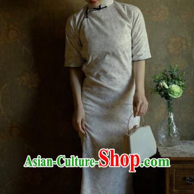 Republic of China Shanghai Beauty Qipao Dress Classical Cheongsam Traditional National Women Clothing