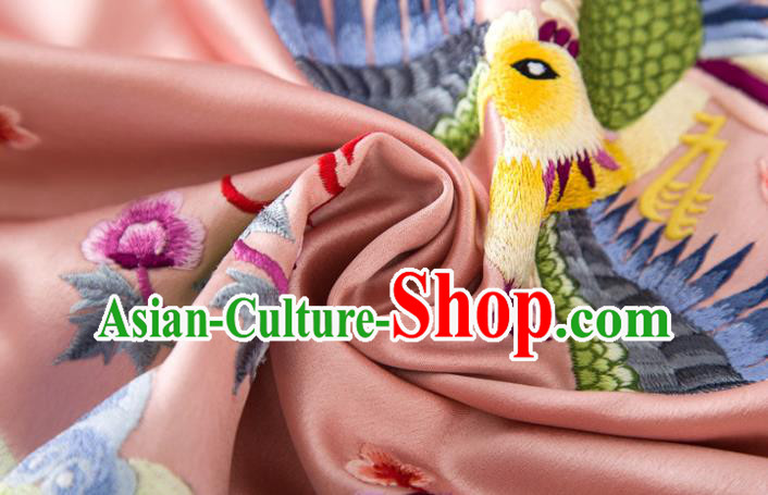 Chinese Embroidered Phoenix Pink Silk Vest National Women Clothing Tang Suit Waistcoat Chinese Embroidered Phoenix Pink Silk Vest National Women Clothing Tang Suit Waistcoat