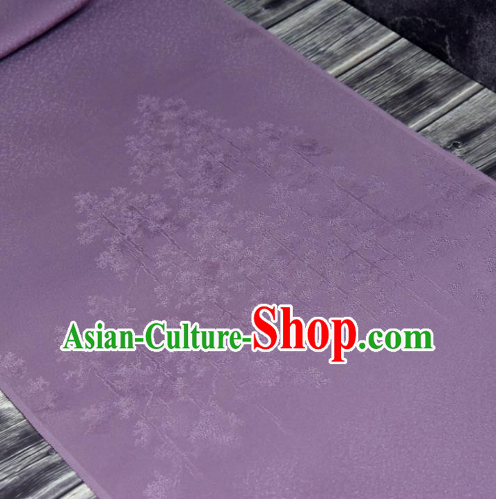 Asian Japan Classical Pattern Brocade Tapestry Traditional Japanese Kimono Violet Silk Fabric Asian Japan Classical Pattern Brocade Tapestry Traditional Japanese Kimono Violet Silk Fabric