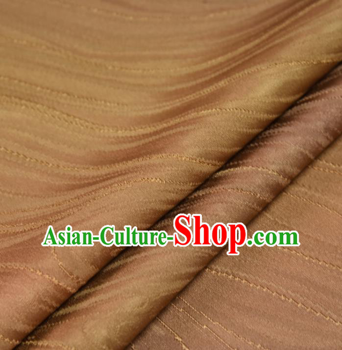 Asian Japan Flow Water Pattern Brocade Tapestry Traditional Japanese Kimono Ginger Silk Fabric Asian Japan Flow Water Pattern Brocade Tapestry Traditional Japanese Kimono Ginger Silk Fabric