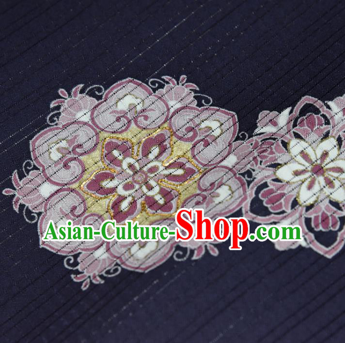 Traditional Japanese Kimono Purple Pure Silk Fabric Asian Japan Classical Baoxiang Pattern Brocade Tapestry Traditional Japanese Kimono Purple Pure Silk Fabric Asian Japan Classical Baoxiang Pattern Brocade Tapestry