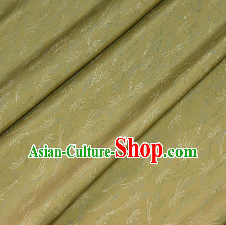 Traditional Japanese Kimono Yellow Pure Silk Fabric Asian Japan Classical Brocade Tapestry Traditional Japanese Kimono Yellow Pure Silk Fabric Asian Japan Classical Brocade Tapestry