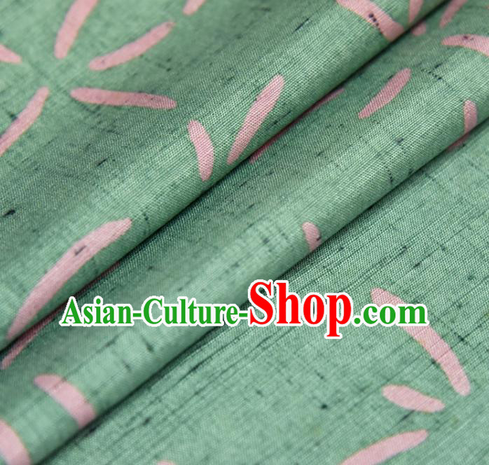 Traditional Japanese Kimono Pure Silk Fabric Asian Japan Classical Wafuku Light Green Cloth Material Traditional Japanese Kimono Pure Silk Fabric Asian Japan Classical Wafuku Light Green Cloth Material