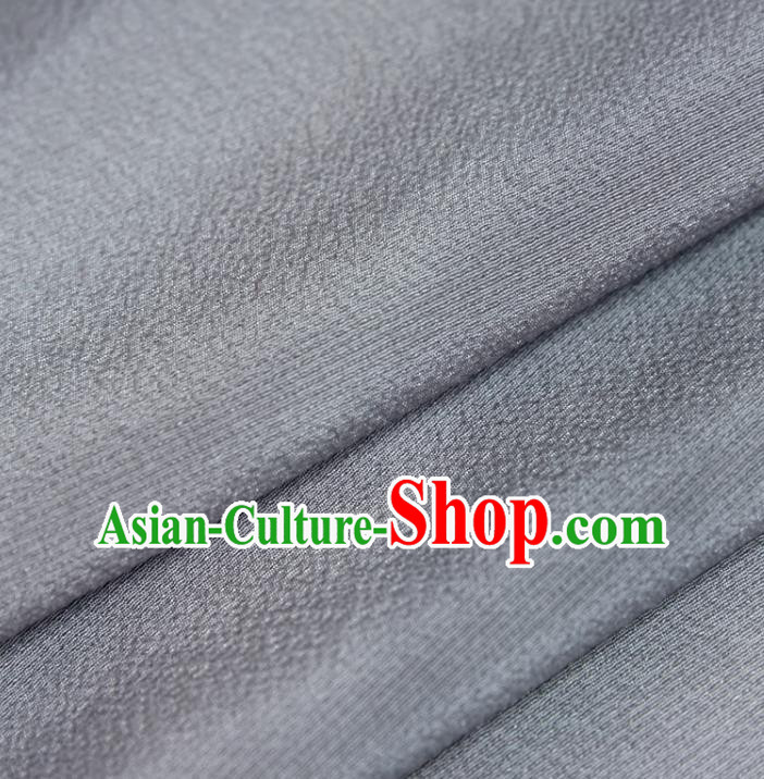Traditional Asian Japan Classical Wafuku Grey Cloth Material Japanese Kimono Pure Silk Fabric Traditional Asian Japan Classical Wafuku Grey Cloth Material Japanese Kimono Pure Silk Fabric