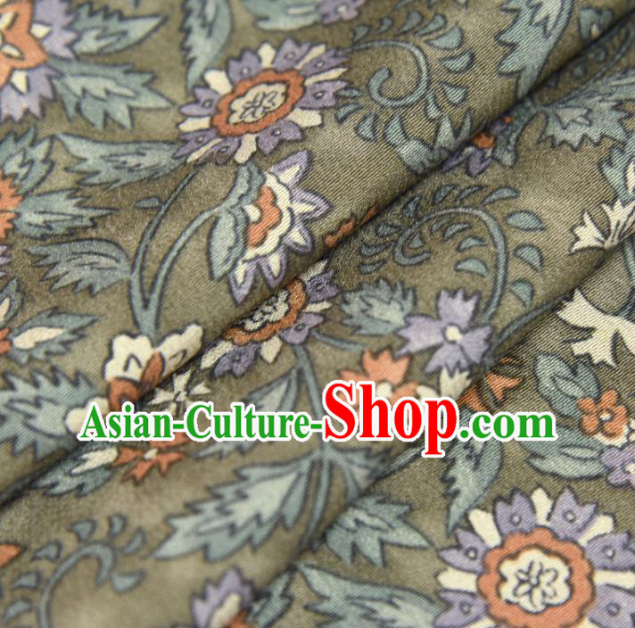 Traditional Japanese Belt Silk Fabric Asian Japan Kimono Classical Flowers Pattern Green Brocade Material Traditional Japanese Belt Silk Fabric Asian Japan Kimono Classical Flowers Pattern Green Brocade Material