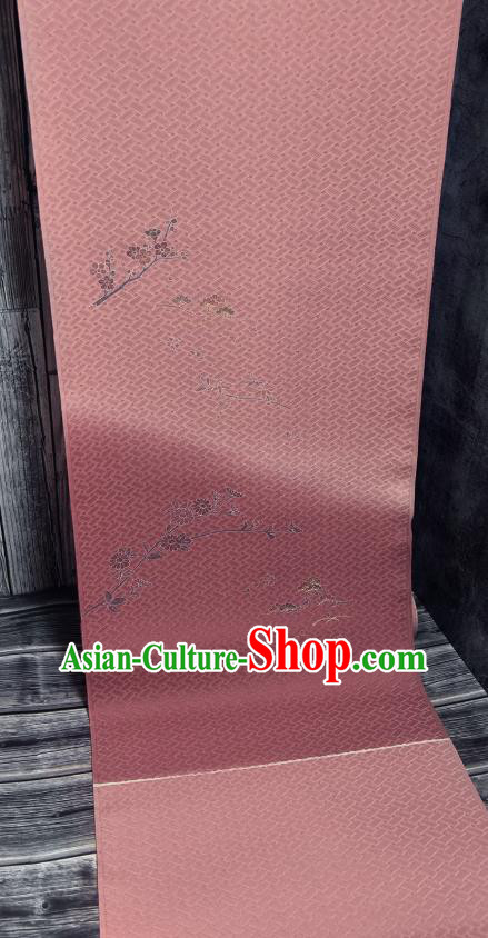 Traditional Japanese Chrysanthemum Pattern Pure Silk Fabric Asian Japan Kimono Pink Brocade Material Traditional Japanese Chrysanthemum Pattern Pure Silk Fabric Asian Japan Kimono Pink Brocade Material