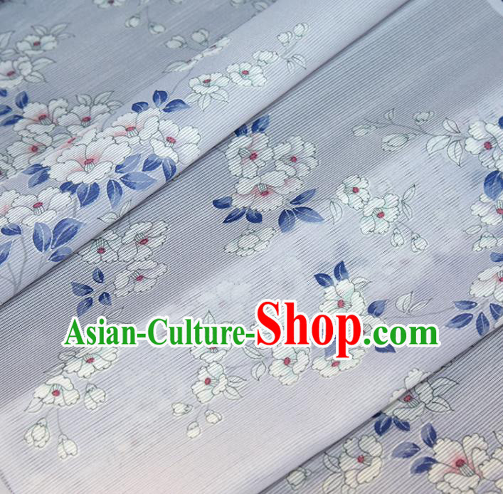 Asian Japan Classical Brocade Tapestry Traditional Qipao Dress Flowers Pattern Lilac Silk Fabric Asian Japan Classical Brocade Tapestry Traditional Qipao Dress Flowers Pattern Lilac Silk Fabric