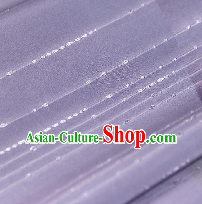 Asian Japan Classical Kimono Brocade Tapestry Traditional Qipao Dress Lilac Silk Fabric Asian Japan Classical Kimono Brocade Tapestry Traditional Qipao Dress Lilac Silk Fabric