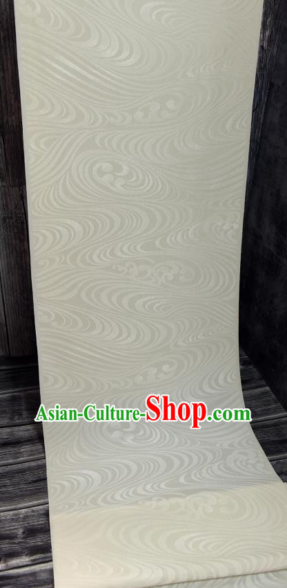 Asian Japan Kimono Beige Brocade Tapestry Traditional Hanfu Dress Classical Pattern Silk Fabric Asian Japan Kimono Beige Brocade Tapestry Traditional Hanfu Dress Classical Pattern Silk Fabric