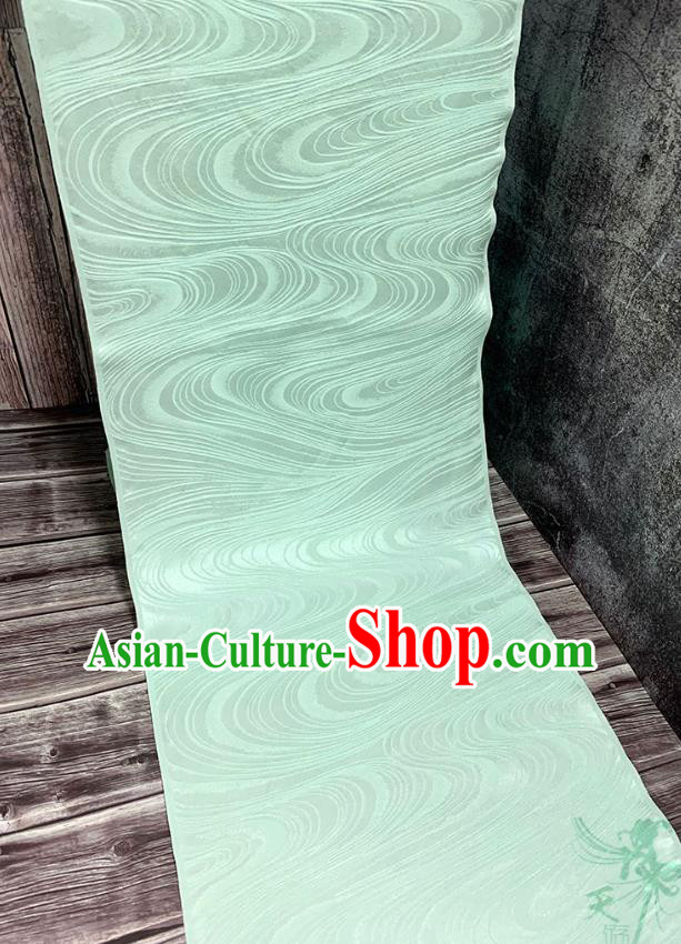 Traditional Japanese Kimono Pure Silk Fabric Asian Japan Flow Water Pattern Green Brocade Material Traditional Japanese Kimono Pure Silk Fabric Asian Japan Flow Water Pattern Green Brocade Material