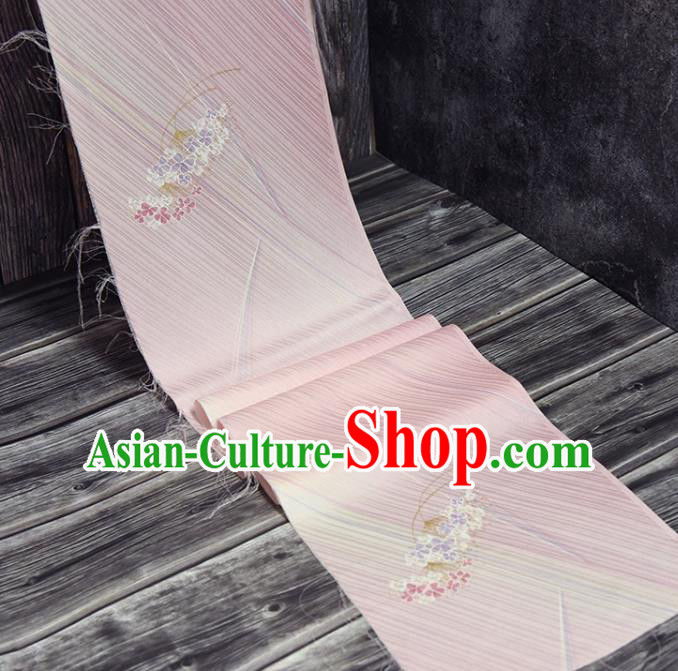 Traditional Japanese Hydrangea Pattern Pure Silk Fabric Asian Japan Kimono Pink Brocade Material Traditional Japanese Hydrangea Pattern Pure Silk Fabric Asian Japan Kimono Pink Brocade Material