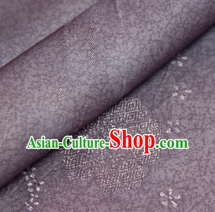 Traditional Japanese Sakura Pattern Pure Silk Fabric Asian Japan Kimono Dark Purple Brocade Material Traditional Japanese Sakura Pattern Pure Silk Fabric Asian Japan Kimono Dark Purple Brocade Material