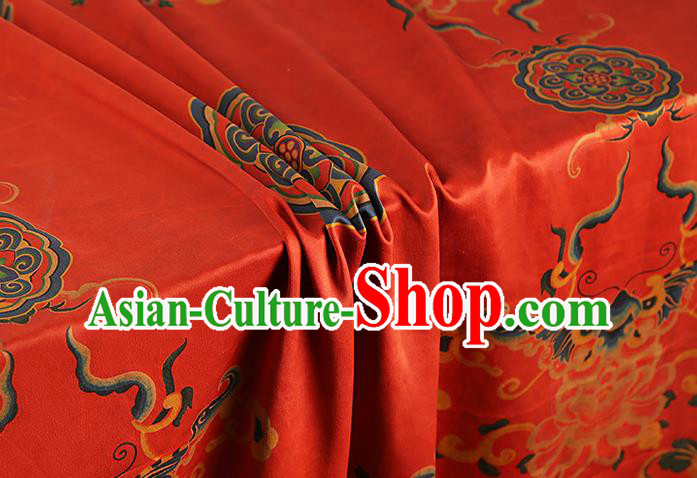 China Silk Fabric Traditional Red Brocade Asian Cheongsam Gambiered Guangdong Gauze China Silk Fabric Traditional Red Brocade Asian Cheongsam Gambiered Guangdong Gauze