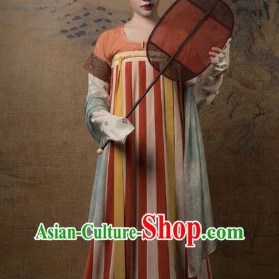 China Ancient Palace Beauty Hanfu Dress Traditional Tang Dynasty Princess Historical Clothing for Women