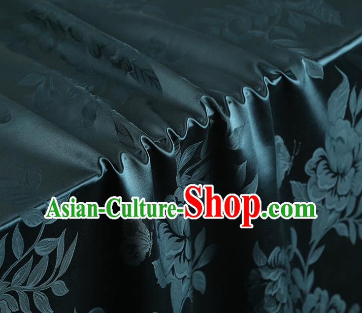 China Traditional Brocade Fabric Asian Cheongsam Gambiered Guangdong Gauze Jacquard Atrovirens Silk Fabric China Traditional Brocade Fabric Asian Cheongsam Gambiered Guangdong Gauze Jacquard Atrovirens Silk Fabric