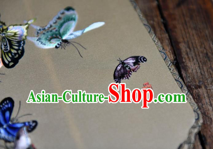 Chinese Handmade Butterfly Painting Palace Fan Traditional Silk Fan China Classical Dace Fan Chinese Handmade Butterfly Painting Palace Fan Traditional Silk Fan China Classical Dace Fan