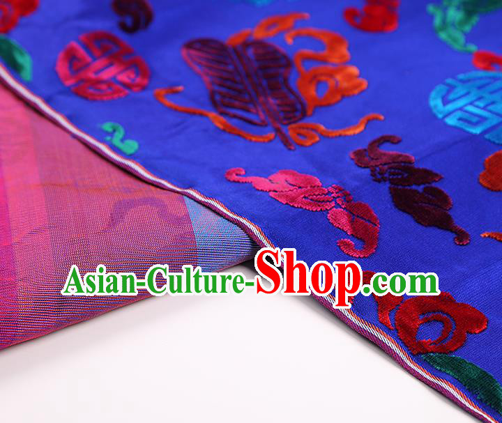 China Traditional Lucky Pattern Purple Brocade Cloth Classical Qipao Dress Jacquard Silk Fabric China Traditional Lucky Pattern Purple Brocade Cloth Classical Qipao Dress Jacquard Silk Fabric