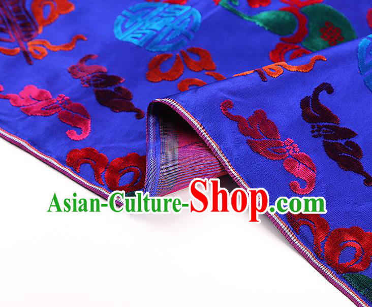 China Traditional Lucky Pattern Purple Brocade Cloth Classical Qipao Dress Jacquard Silk Fabric China Traditional Lucky Pattern Purple Brocade Cloth Classical Qipao Dress Jacquard Silk Fabric