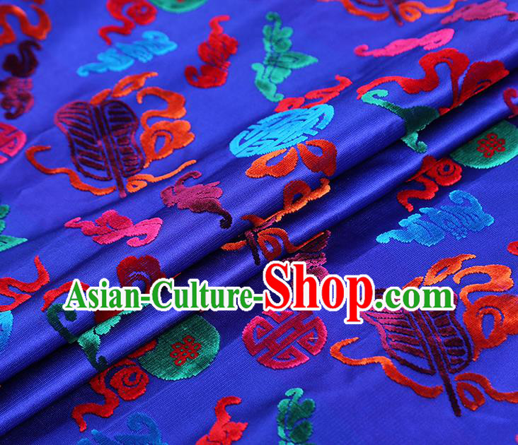 China Traditional Lucky Pattern Purple Brocade Cloth Classical Qipao Dress Jacquard Silk Fabric China Traditional Lucky Pattern Purple Brocade Cloth Classical Qipao Dress Jacquard Silk Fabric