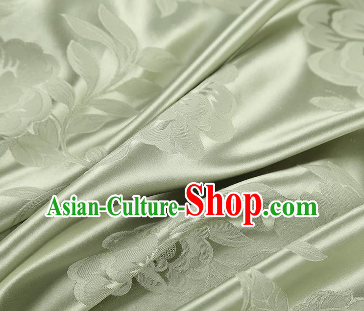 Asian Jacquard Fabric China Traditional Light Green Silk Fabric Cheongsam Gambiered Guangdong Gauze Asian Jacquard Fabric China Traditional Light Green Silk Fabric Cheongsam Gambiered Guangdong Gauze