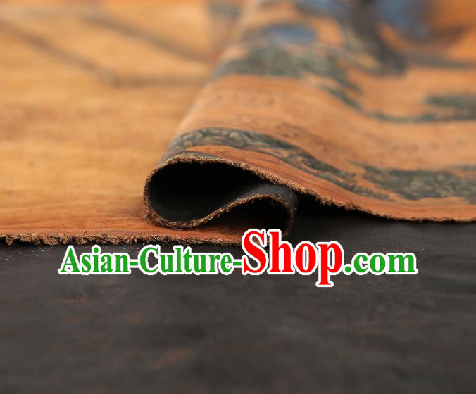 Traditional Chinese Brown Silk Fabric Asian China Classical Goddess Pattern Gambiered Guangdong Gauze Material Traditional Chinese Brown Silk Fabric Asian China Classical Goddess Pattern Gambiered Guangdong Gauze Material