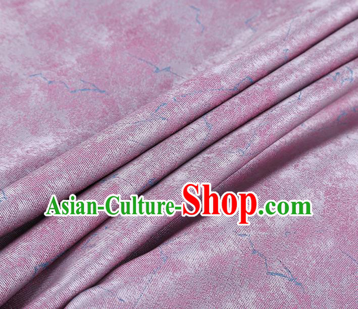 China Classical Cheongsam Lilac Silk Fabric Traditional Qipao Dress Song Brocade Drapery China Classical Cheongsam Lilac Silk Fabric Traditional Qipao Dress Song Brocade Drapery