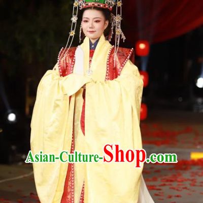 Ancient Chinese Empress Embroidered Wedding Clothing Traditional Ming Dynasty Court Queen Historical Costumes Complete Set