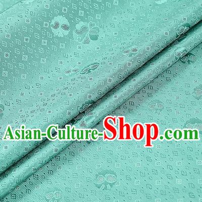 China Traditional Brocade Drapery Classical Cheongsam Green Silk Fabric