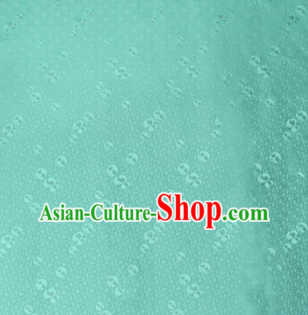 China Traditional Brocade Drapery Classical Cheongsam Green Silk Fabric China Traditional Brocade Drapery Classical Cheongsam Green Silk Fabric