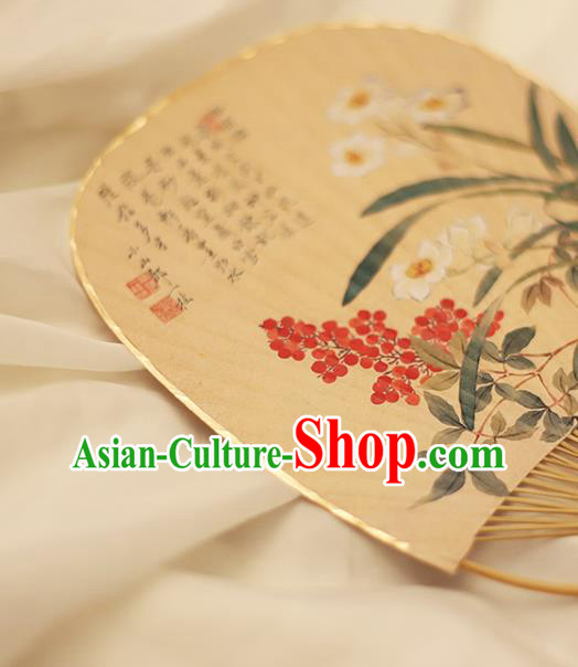 Asian Japanese Paper Fan China Classical Dance Fan Hand Painting Orchids Fans Asian Japanese Paper Fan China Classical Dance Fan Hand Painting Orchids Fans