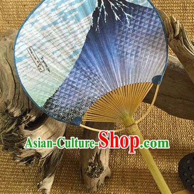 Asian Classical Dance Fan Japan Printing Paper Fan Handmade Bamboo Fans