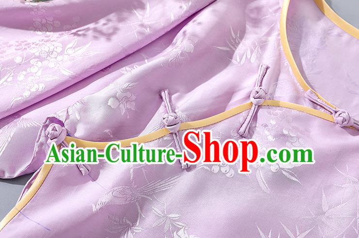 China Tang Suit Upper Outer Garment Traditional Cheongsam Pink Silk Shirt China Tang Suit Upper Outer Garment Traditional Cheongsam Pink Silk Shirt