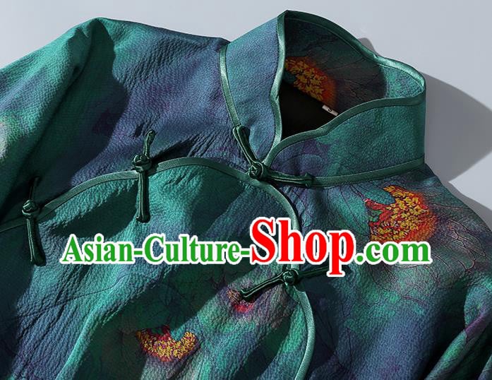 Asian Chinese Traditional Short Sleeve Silk Qipao Dress Classical Young Lady Cheongsam Clothing Asian Chinese Traditional Short Sleeve Silk Qipao Dress Classical Young Lady Cheongsam Clothing