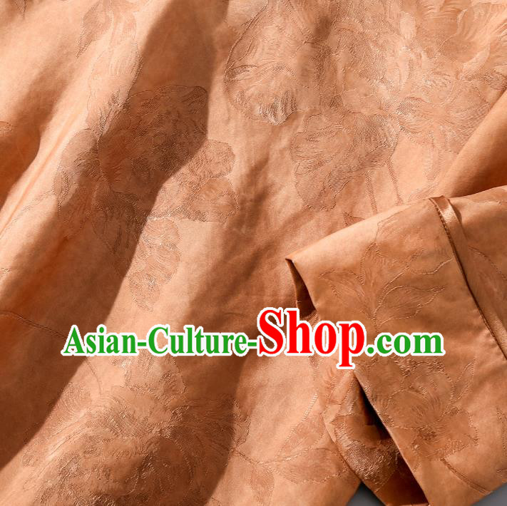 Asian Chinese Woman Clothing Classical Cheongsam Traditional Apricot Silk Long Qipao Dress Asian Chinese Woman Clothing Classical Cheongsam Traditional Apricot Silk Long Qipao Dress