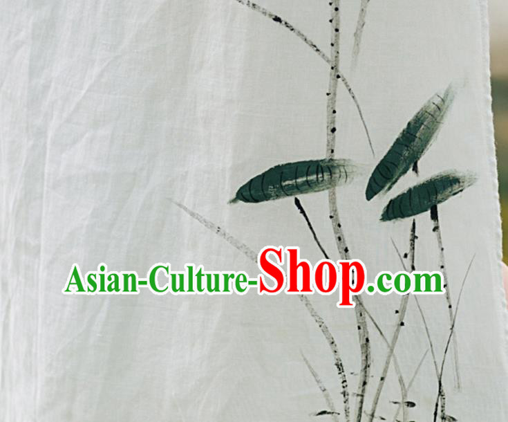 China National Light Green Qipao Dress Clothing Traditional Hand Painting Lotus Cheongsam China National Light Green Qipao Dress Clothing Traditional Hand Painting Lotus Cheongsam