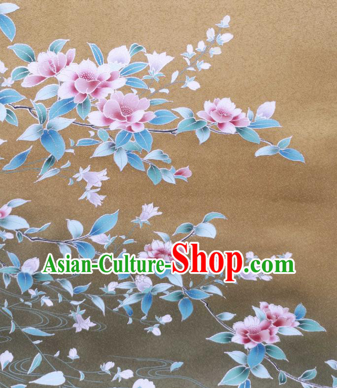 Asian Japan Brocade Japanese Kimono Tapestry Drapery Traditional Silk Fabric Asian Japan Brocade Japanese Kimono Tapestry Drapery Traditional Silk Fabric