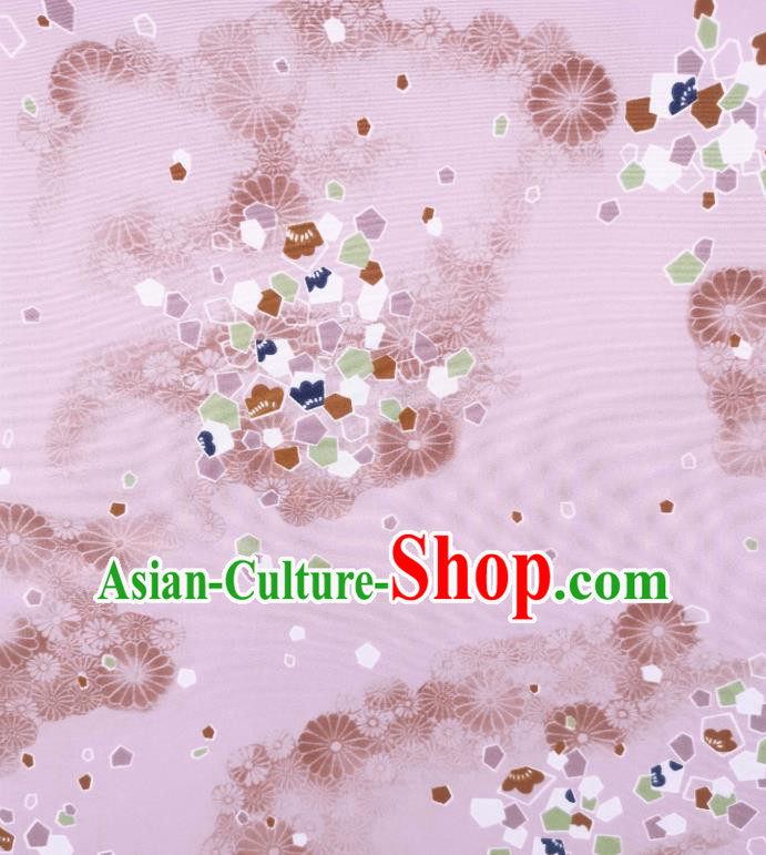 Japan Dress Brocade Japanese Kimono Lilac Silk Fabric Asian Traditional Cloth Drapery Japan Dress Brocade Japanese Kimono Lilac Silk Fabric Asian Traditional Cloth Drapery