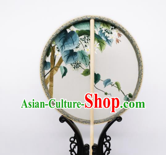 China Traditional Song Dynasty Palace Fan Classical Dance Silk Fan Embroidered Circular Fan China Traditional Song Dynasty Palace Fan Classical Dance Silk Fan Embroidered Circular Fan