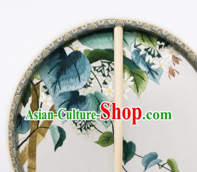 China Traditional Song Dynasty Palace Fan Classical Dance Silk Fan Embroidered Circular Fan China Traditional Song Dynasty Palace Fan Classical Dance Silk Fan Embroidered Circular Fan