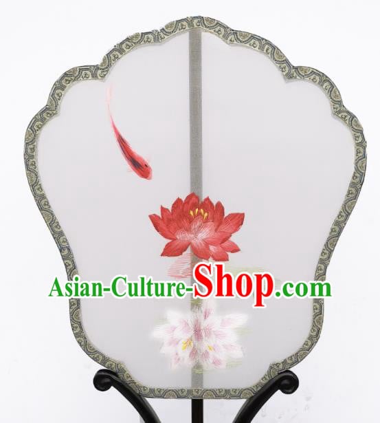 China Suzhou Embroidered Lotus Fan Traditional Song Dynasty Palace Fan Classical Dance Silk Fan China Suzhou Embroidered Lotus Fan Traditional Song Dynasty Palace Fan Classical Dance Silk Fan