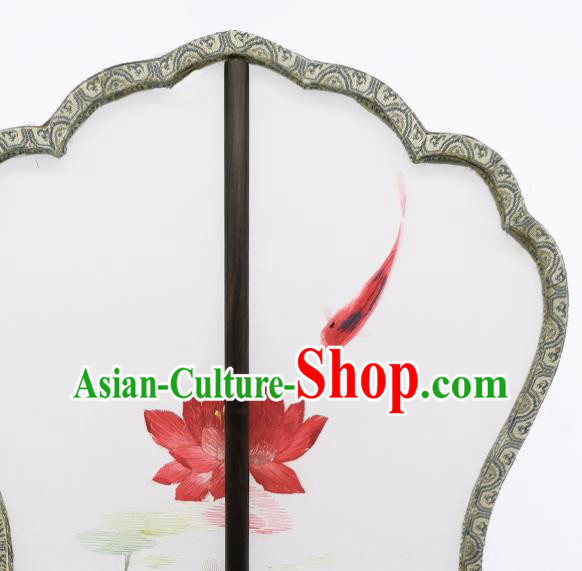 China Suzhou Embroidered Lotus Fan Traditional Song Dynasty Palace Fan Classical Dance Silk Fan China Suzhou Embroidered Lotus Fan Traditional Song Dynasty Palace Fan Classical Dance Silk Fan